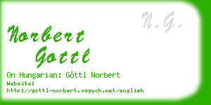 norbert gottl business card